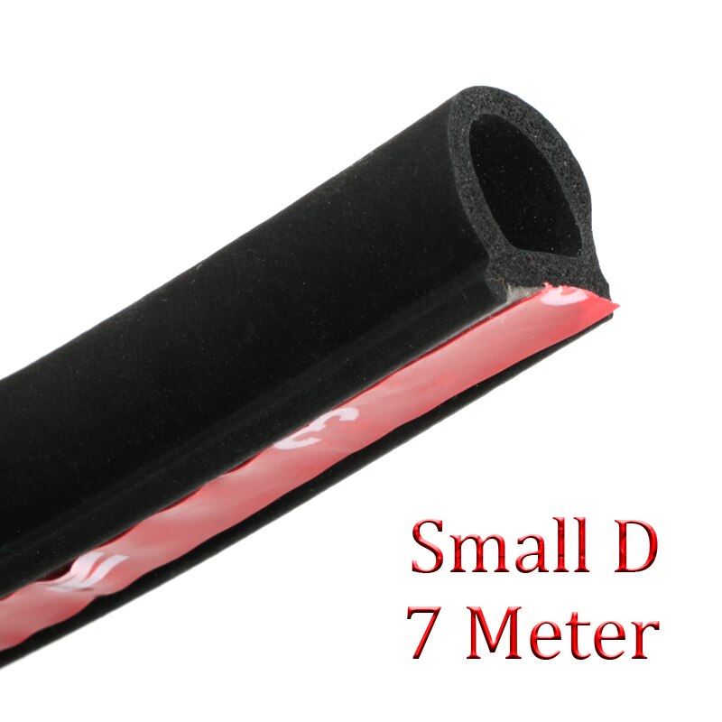 2 ~ 8 Meter Waterdicht Kleine D Autodeur Rubber Epdm Rubber 3 m Auto Deur Afdichting Auto Rubber Auto-Styling Accessoires: 7 meter