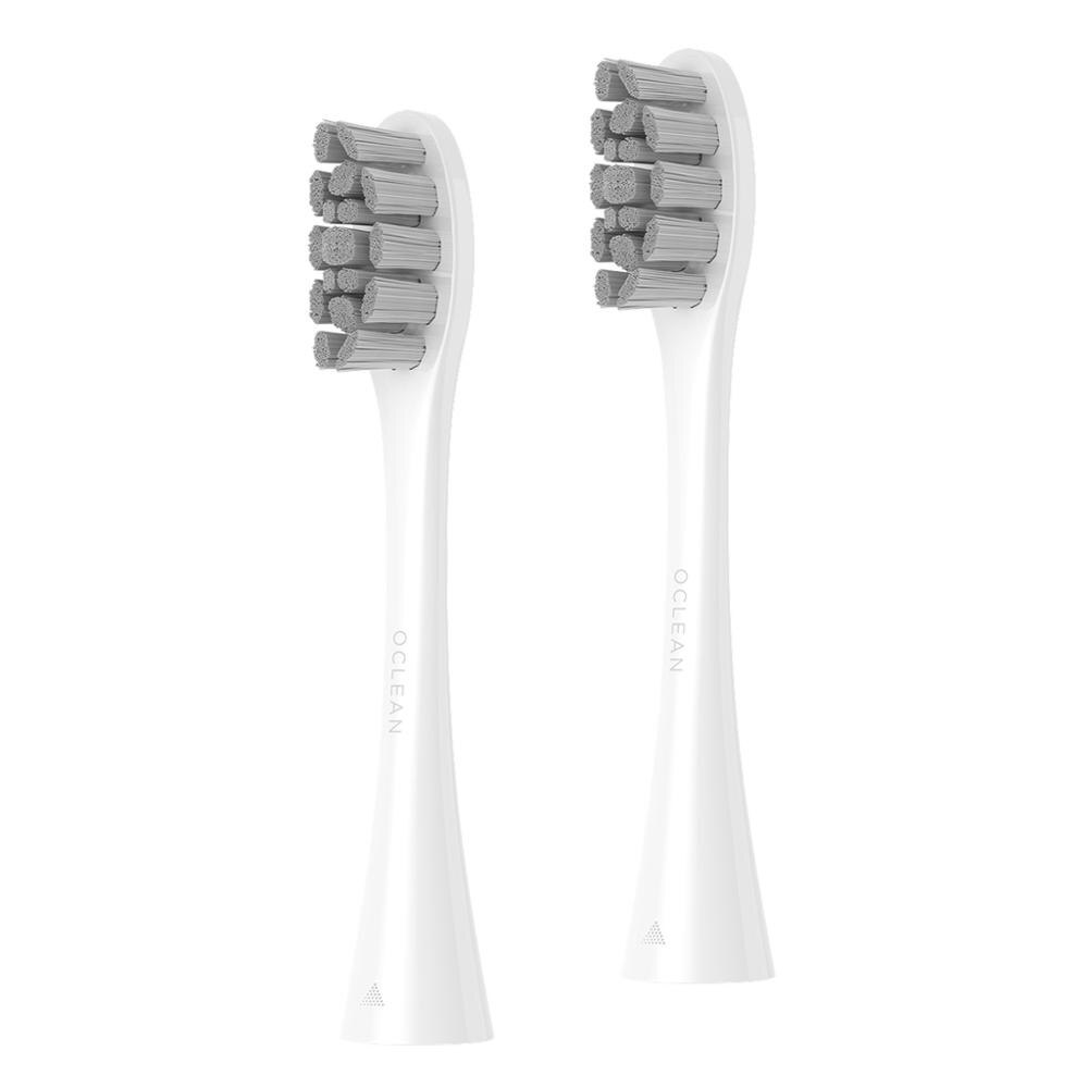 Oclean 2 stk udskiftningsbørstehoveder til oclean elektrisk tandbørste  z1 one/se/air/x automatiske soniske tandbørstedele: Hvid -1