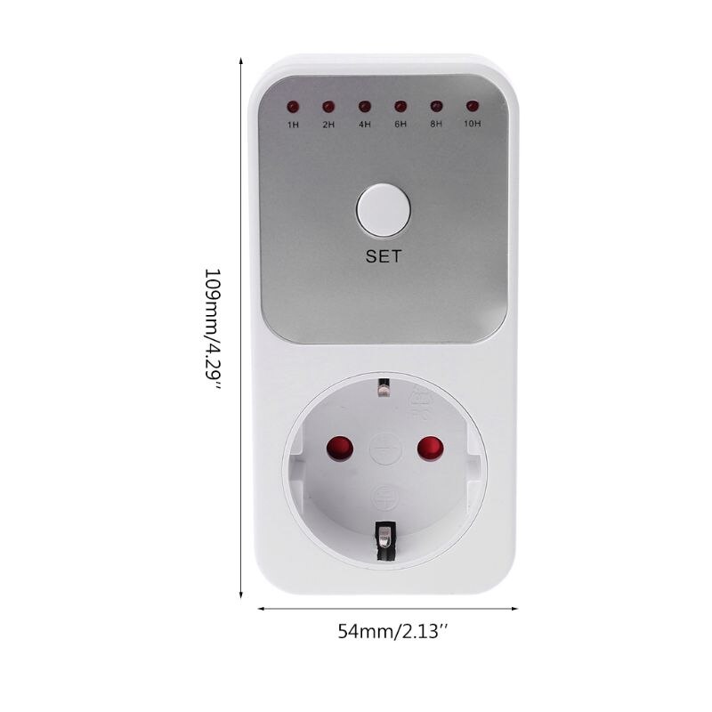 EU Plug Electricity Power Metering Socket 10Hr Timer Socket Countdown Intelligent Time Setting Swtich Timer Control Socket