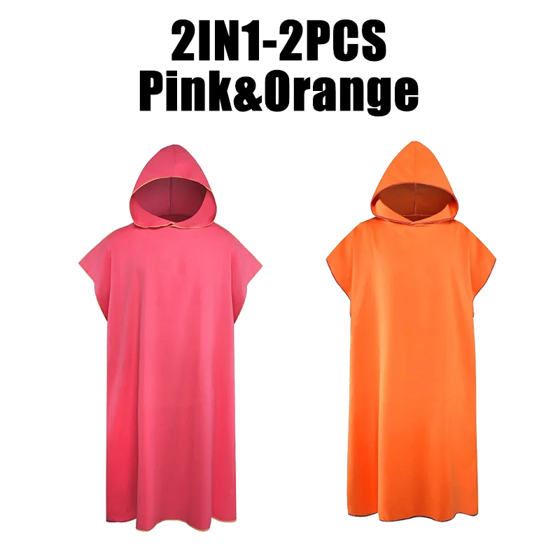 Microfiber handdoek met capuchon Heren Dames voor zwemmen Strand Reizen Sneldrogend Veranderend gewaad Cape Badhanddoek Badjas Surfponcho Sauna Spelen: GRIJS