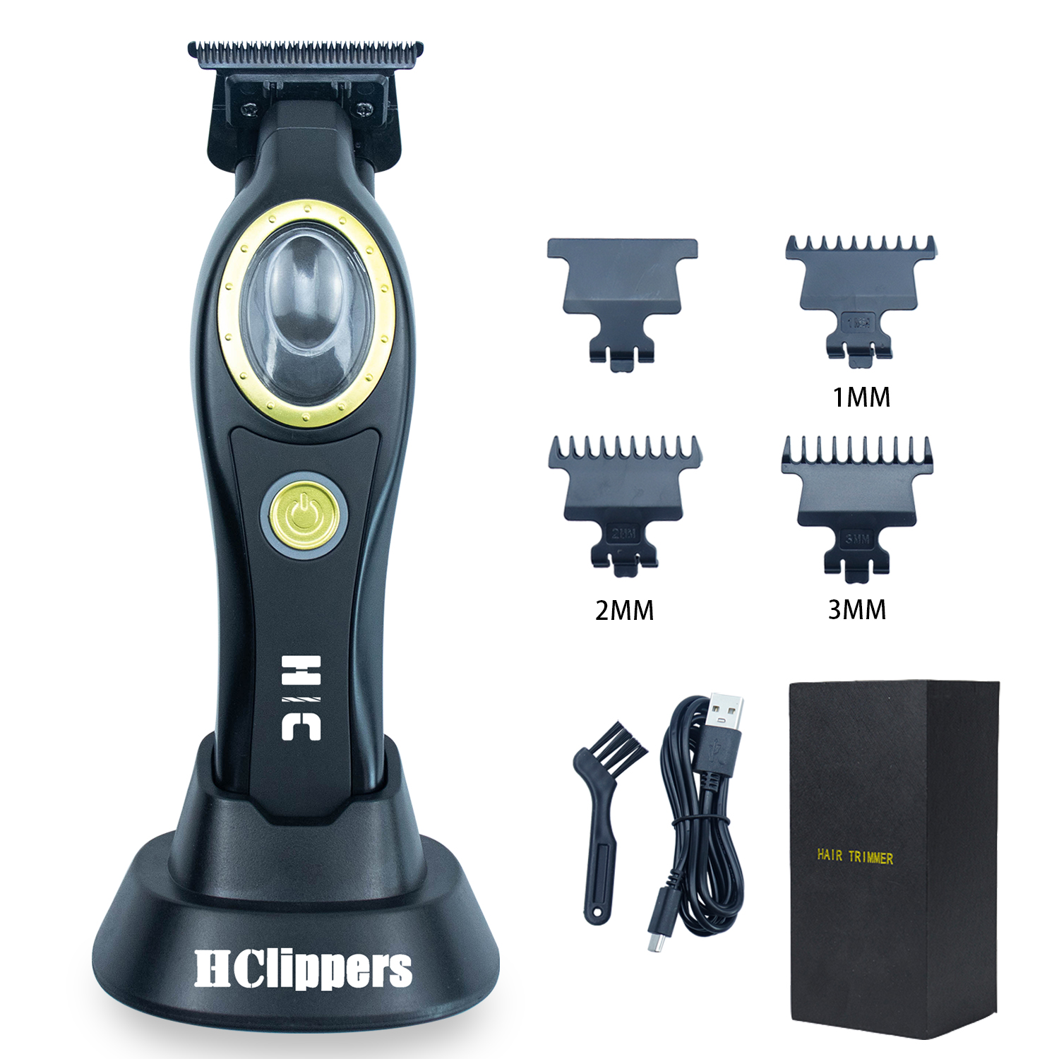 HClippers Barber Hair Trimmer Men's Electric Hair Clipper with DLC Coating Blade for Hair Styling Trimmering HC231S: Blue