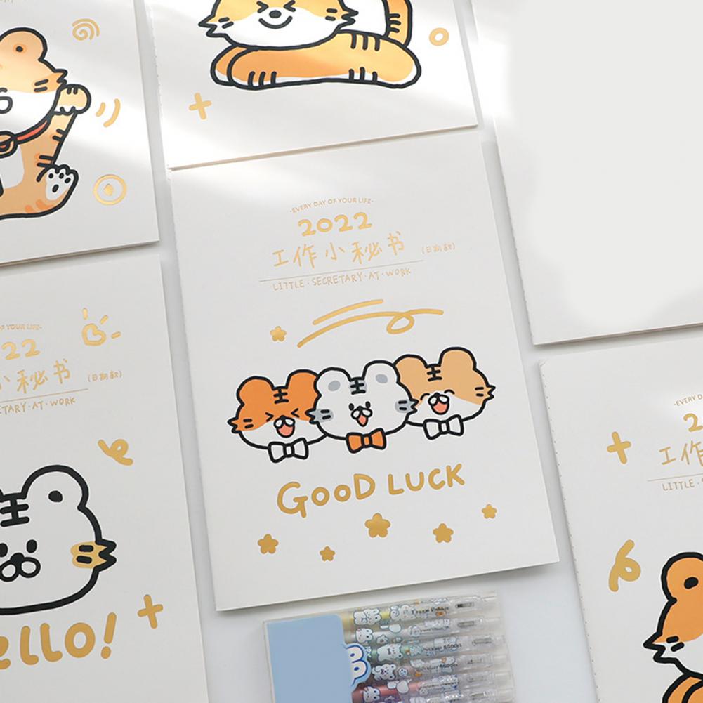 Agenda Planner Hechtdraad 2022 Planner Papier Opvallende Creatieve Wekelijkse Maandelijkse 2022 Jaar Kalender Boek