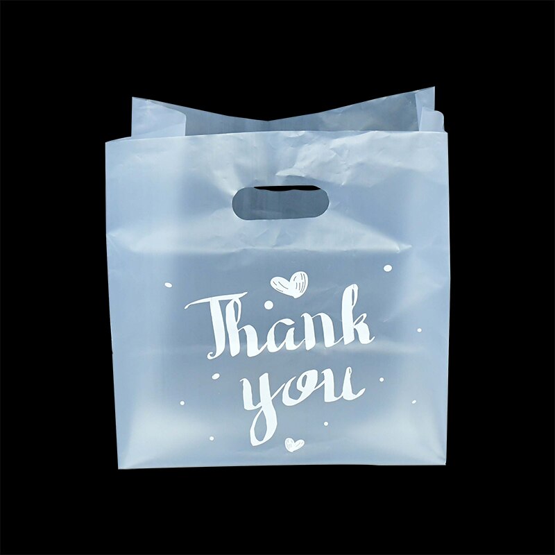 10pcs/lot Thank You Transparent Plastic Bag Bag For Fruit Bakery Food Packaging Bag Supplies