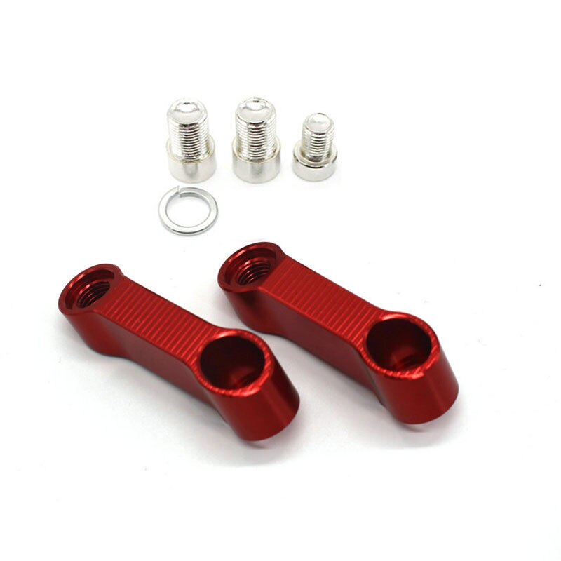 Pour SUZUKI GSX-S750 GSX-S1000 SV 400 SV650 SV 650 DL650 v-strom rétroviseurs moto rallonge adaptateur d'extension 10MM: red