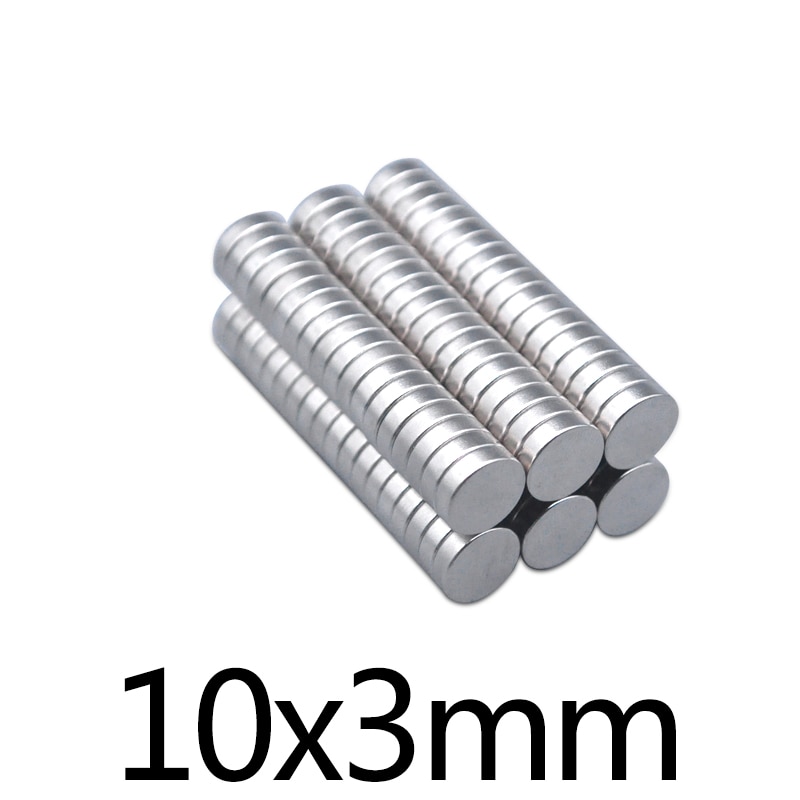 50/100/200 st 10 x 3 mm rund kraftfull magnet kylskåp bulk neodymium skivmagnet 10*3mm permanent ndfeb stark
