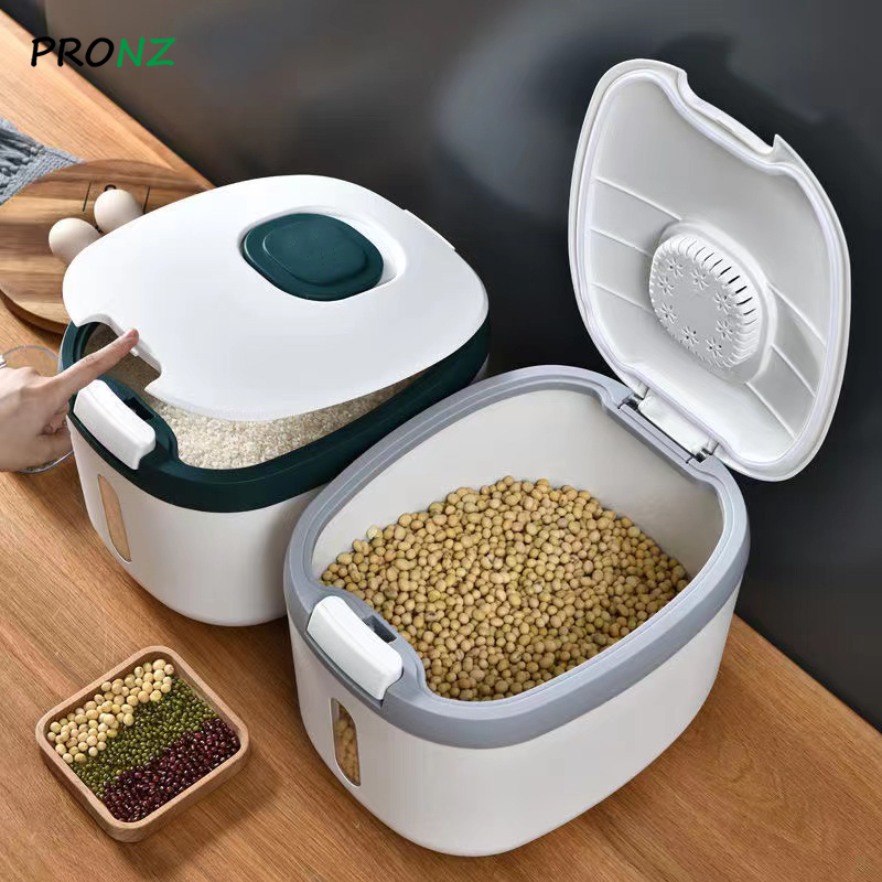 5KG/10KG/15KG Kitchen Container Bucket Insect-Proof Moisture-Proof Rice Box Grain Sealed Jar Storage Pet Dog Food Store Box