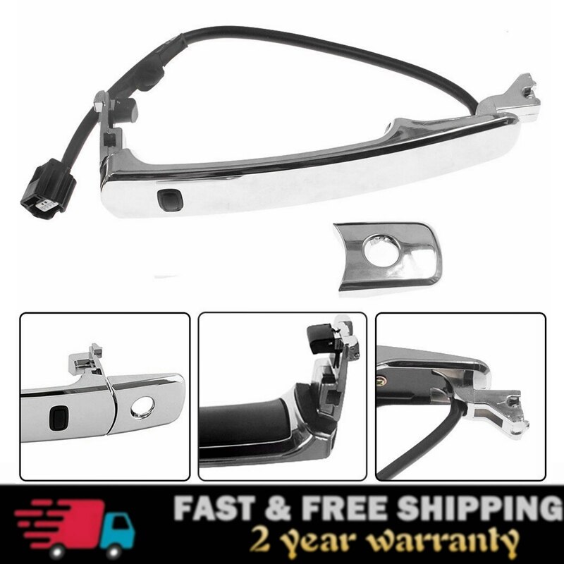 Genuine OEM Nissan Front Outside Door Handle | Chrome, Pair | 2010-2013 Rogue | 80640-CZ31B