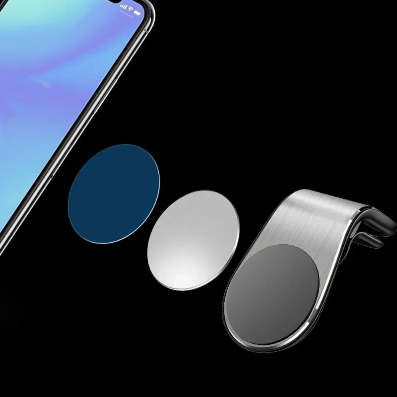 Thin Magnetic Metal Plate For Car Phone Holder Universal Iron Sheet Disk Sticker Tablet Desk Cell Phone Bracket Magnet Stickers