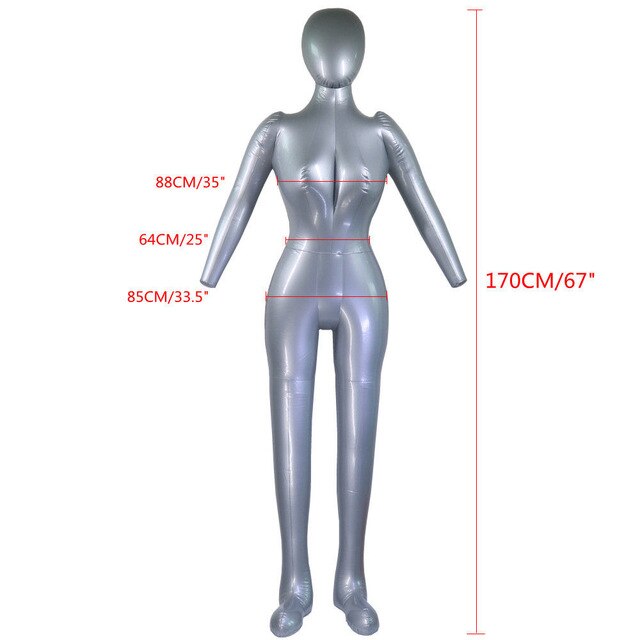 Opblaasbare Vrouwelijke Lady Body Vorm Mannequin E... Grandado