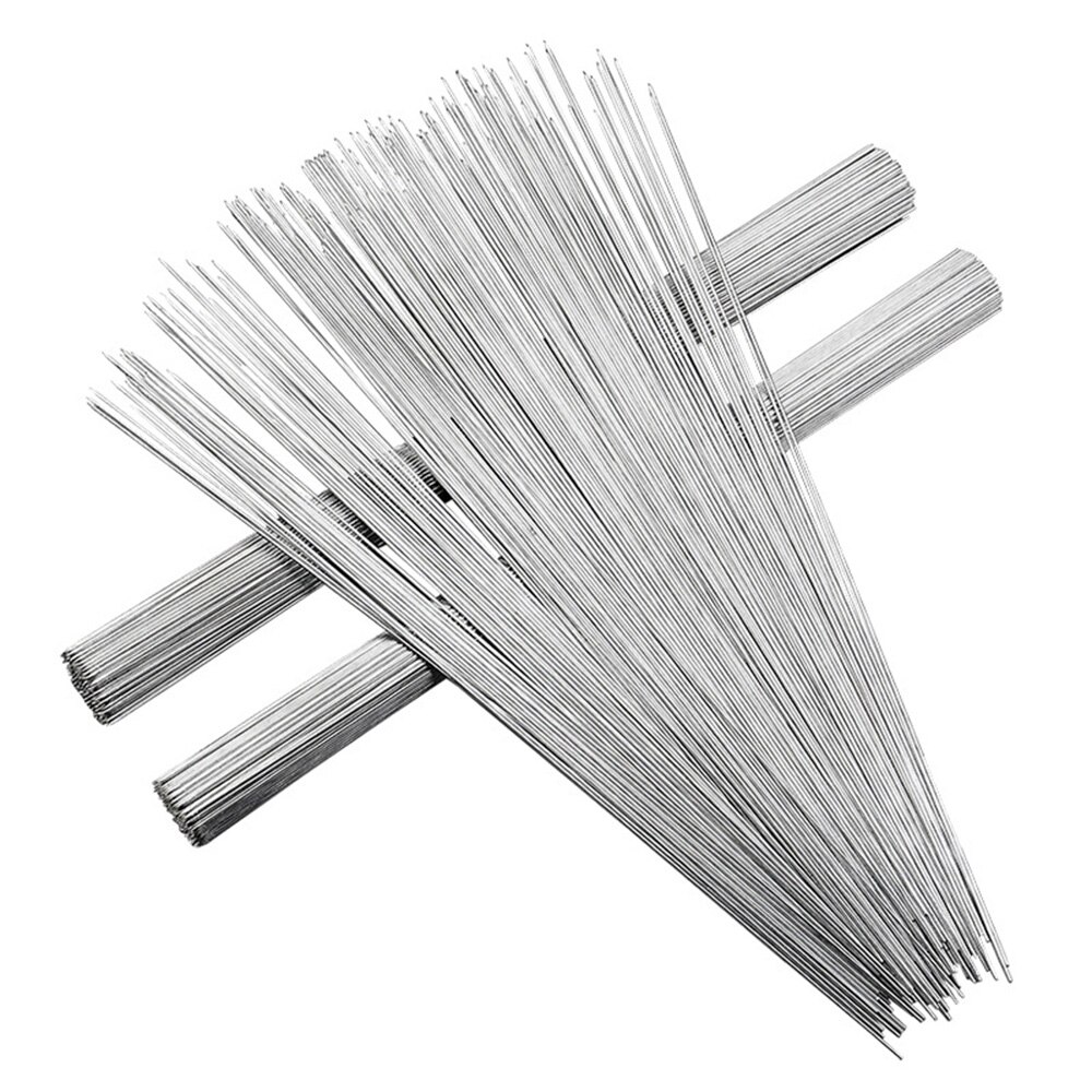 Brochettes de Barbecue en acier inoxydable 50pcs, aiguille pour Kebab, pour bâtonnets de Kabob, pour outils de pique-nique, Camping en plein air, 35cm