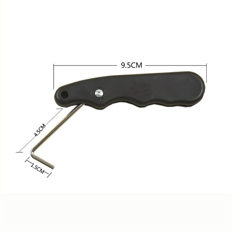Strammer skate slips hold håndtag pp folde ergonomisk dragt til kunstskøjter hockey skøjte skate værktøj nyttigt