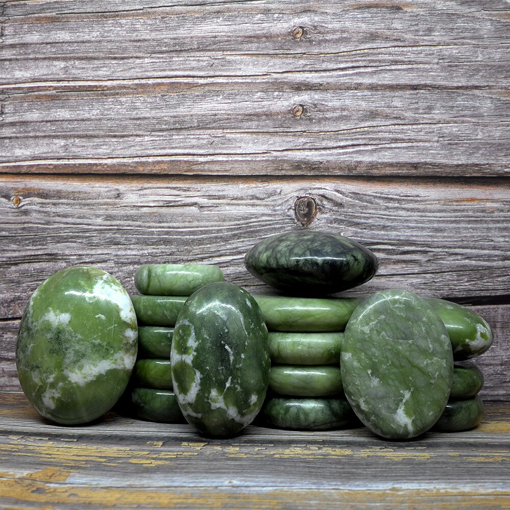 Tontin – ensemble de massage en pierre chaude, Jade, glaçure, masseur de dos, pierres de soins de santé pour massage de la colonne vertébrale, basalte, pierre de lave, spa