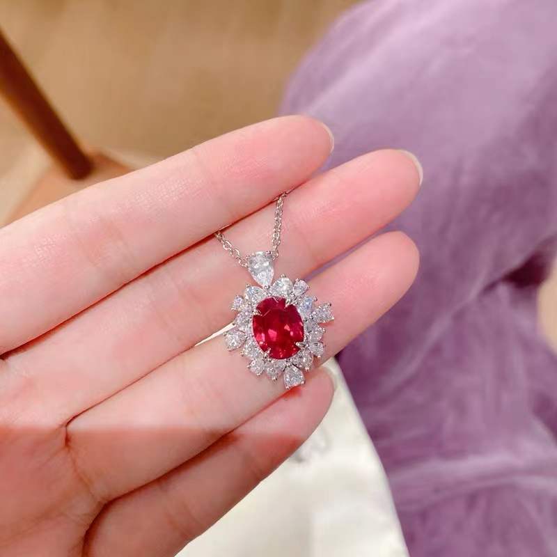 Wertvolle choker-halskette mit zirkonia-anhänger aus weißgold, vergoldet, verlobungs- und hochzeitsschmuck für damen, brautschmuck