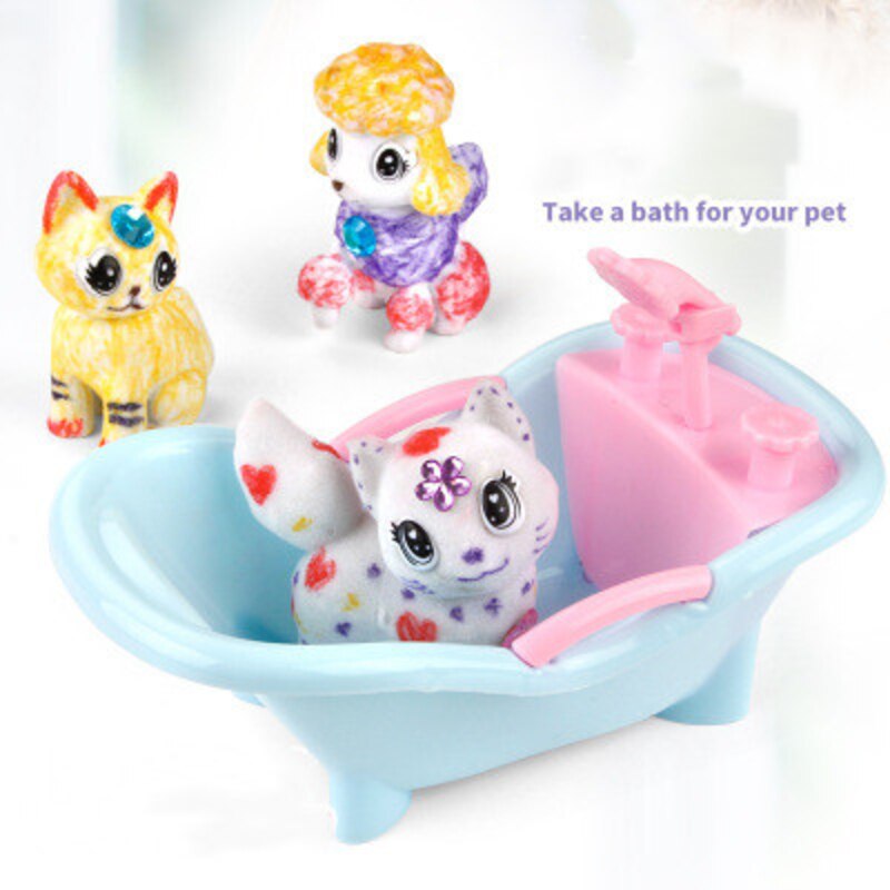 DIY Graffiti Pet Washable Brush Painting Animal Educational Toy Girl Birthday Christmas