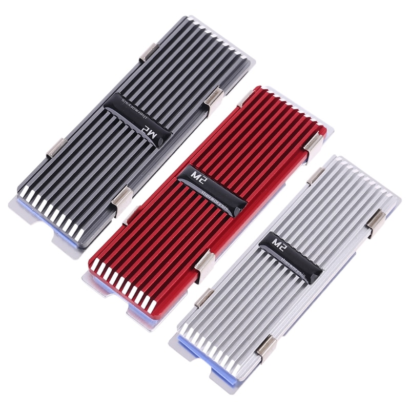 M .2 ssd nvme kjøleribbe kjøleribbe  m2 2280 ssd harddisk aluminium kjøleribbe med termisk pute til pcie sata  m2 ssd pc termisk radiat