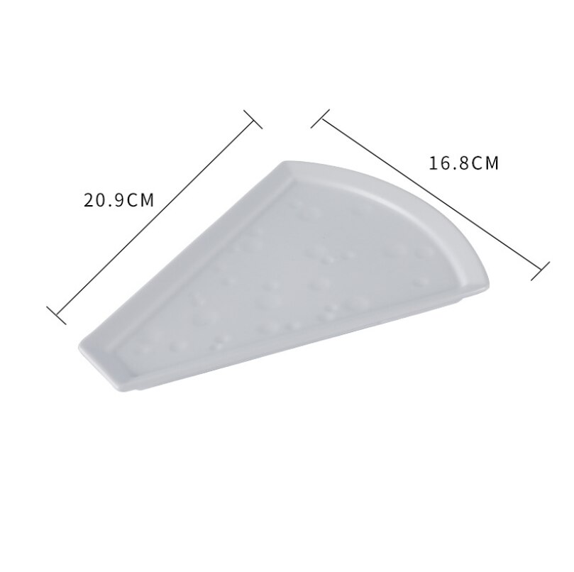Nordic Creatieve Keramische Geglazuurde Kaas Plaat Effen Kleur Dessert Cake Pizza Distributie Plaat Huis Keuken Benodigdheden: 4