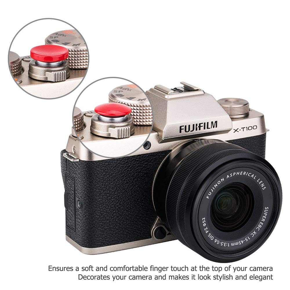 2x Kamera Auslöser Kappe Aufkleber für Leica C-Lux D-Lux Typ 109 D-Lux7 D-Lux6 Kanon EOS M50 M10 M5 G7X II G9X markieren II