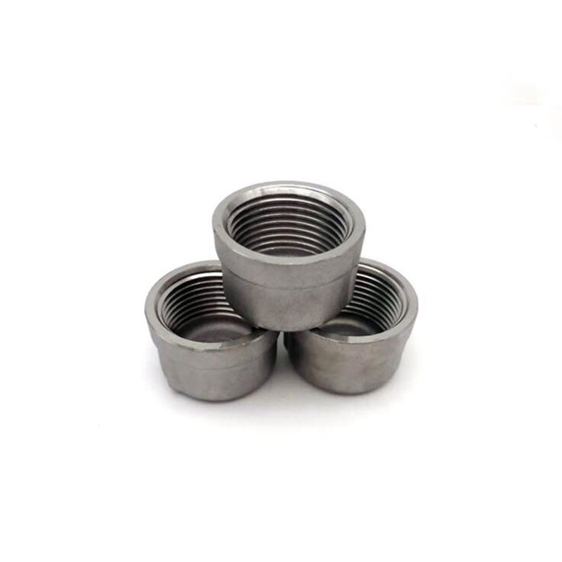 Tapón de extremo redondo BSP de acero inoxidable 1/8, accesorio de tubería de agua DN6-DN50, 304 &#39;&#39; - 2&#39;&#39;