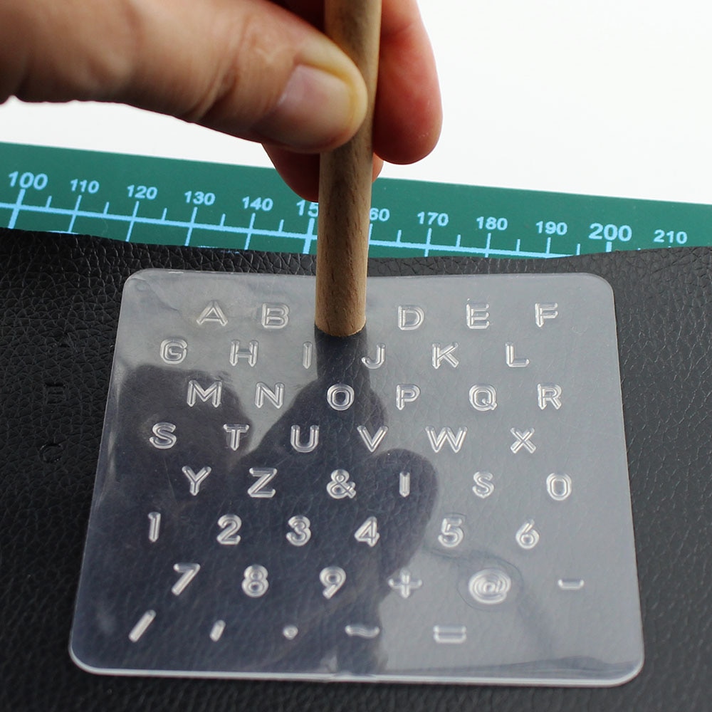 DIY skórzany znaczek litera alfabetu numer stempel zestaw plastikowe narzędzie skórzane pieczęć woskowa skóra zrobienie pieczęć narzędzie