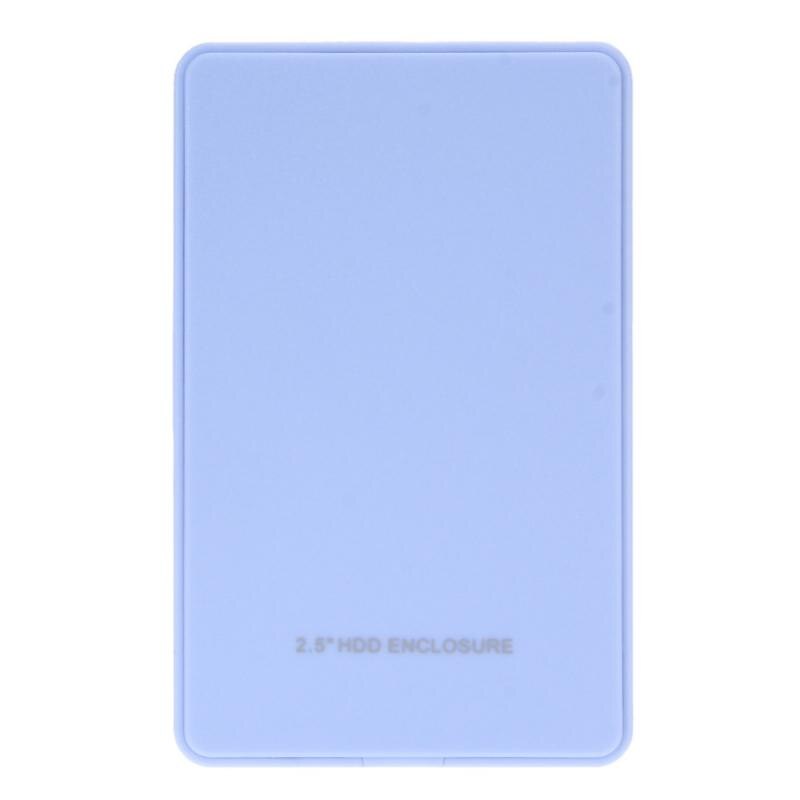 2.5 Inch Sata Naar Usb 3.0 Ssd Adapter Harde Schijf Box Externe Behuizing Voor Notebook Desktop Pc game Hdd Case: blue