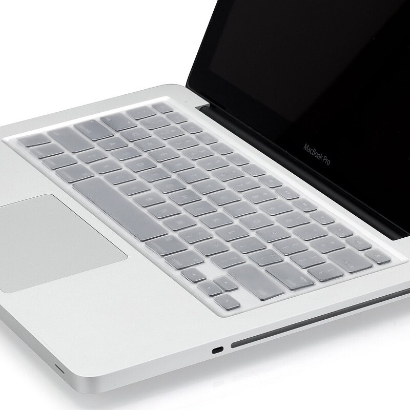 Siliconen Toetsenbord Cover Voor Apple Macbook pro 13 "13.3'' A1278 Unibody MC700 MC724 tot late 13.3 inch ONS: clear
