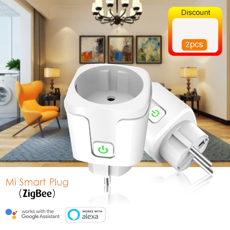 EU Plug WIFI Smart Outlet Socket Remote Control Timer Voice Control Power Energy Monitor Smart Power Socket With Alexa Assistant