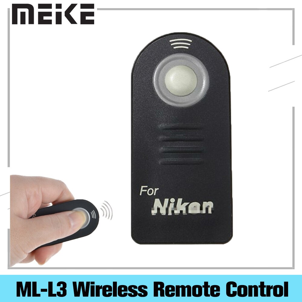 Meike ML-L3 Infrarood Draadloze Afstandsbediening Ontspanknop Voor Nikon D7100 D60 D80 D90 D5200 D50 D5100 D3300 D3200 Controller