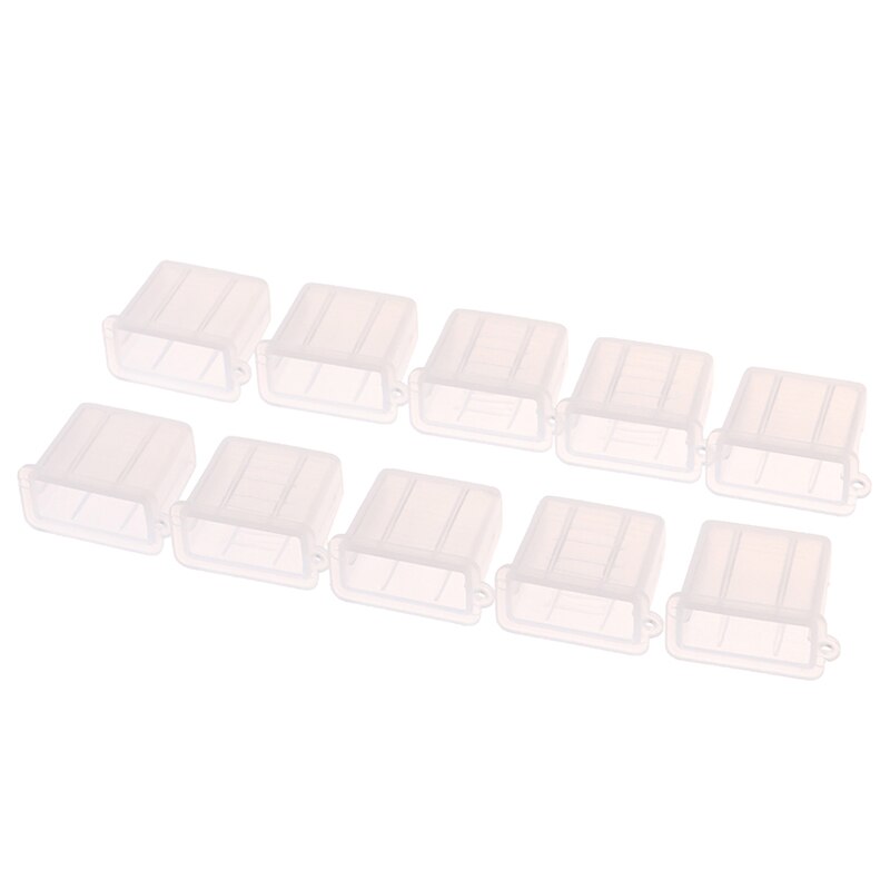 10Pcs Usb Type A Man Anti-Dust Plug Stopper Cap Cover Protector: WHITE