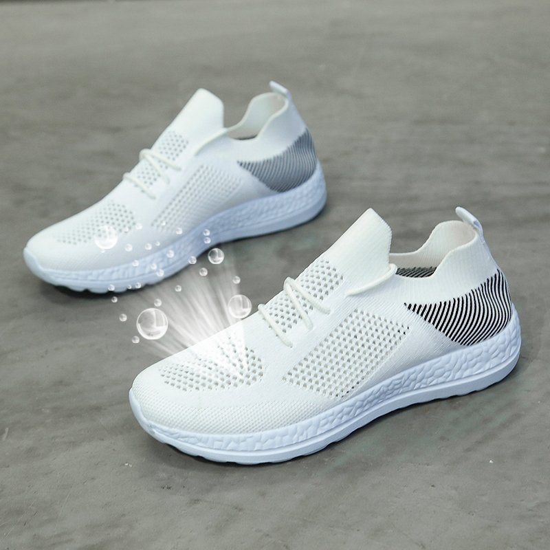 Bjakin Summer Woman Running Shoes Hollow Upper Breathable Sneakers Air Mesh Lightweight Sport Athletic Shoe Female Large Size 43
