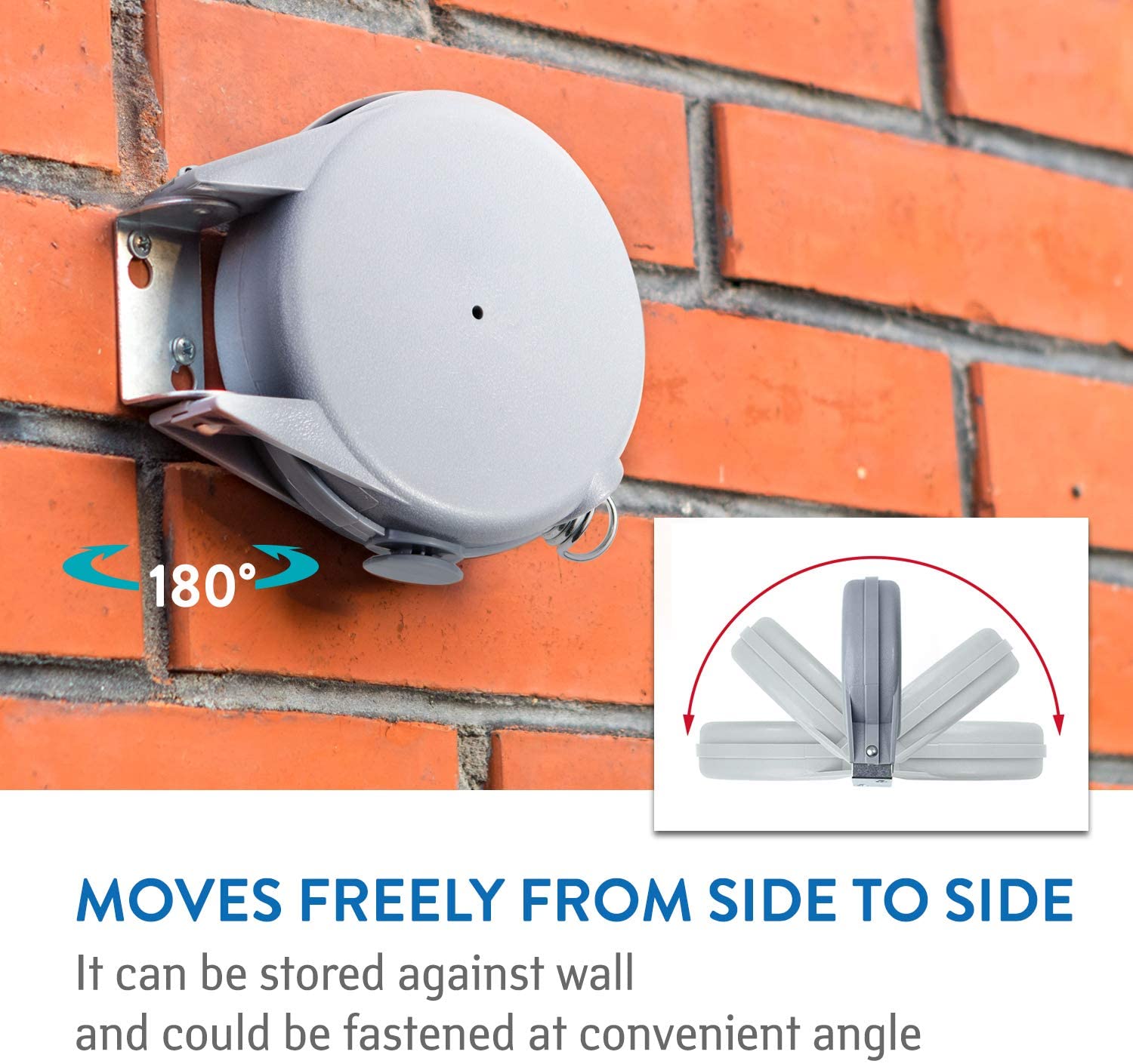 Retractable Reel Washing Line 12 m of Drying Space