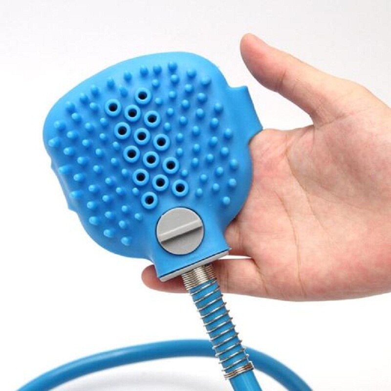 Nozzle Shower Pet Bathing Tool Pet Comfortable Massager Shower Sprayer Pet Tool Cleaning Washing Bath Palm-Sized Dog Scrubber