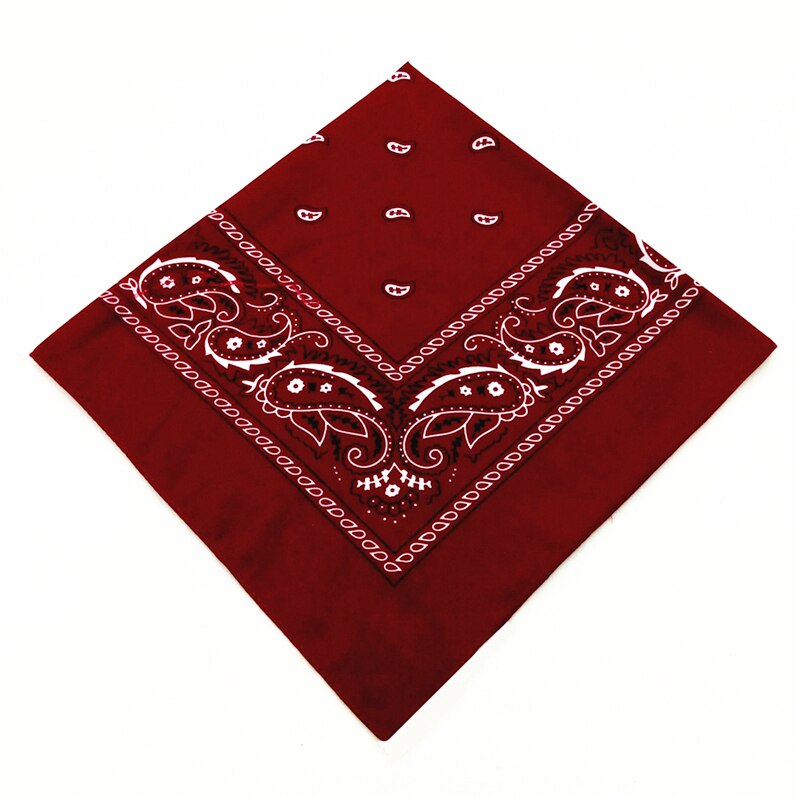 Cotton Women Men Outdoor Sports Bandana Scarf Headwear Face Mask Riding Camping Cycling Headscarf Wristband Headband: Wine Red