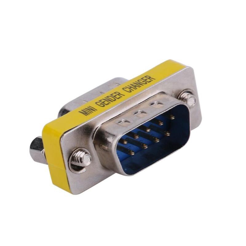 2Pcs DB9 Adapter Gender Changer Seriële RS232 Coupler Rechte Converter DB9 Man-vrouw/Mannelijke M/F F/F M/M Connector