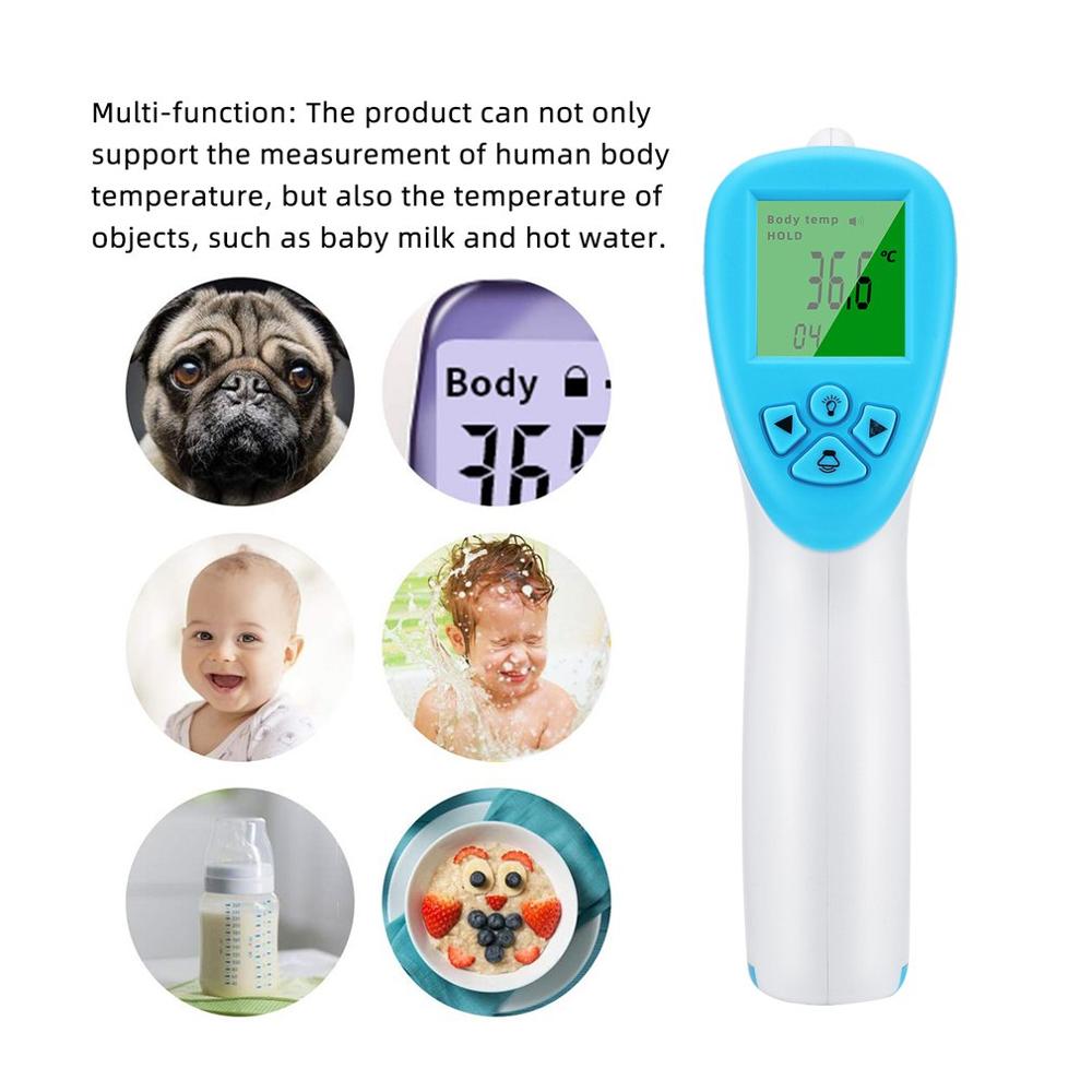 HT808 Infrared Human Body Thermometer Home Human Body Thermometer Portable Temperature Measurement Instrument Lcd Display