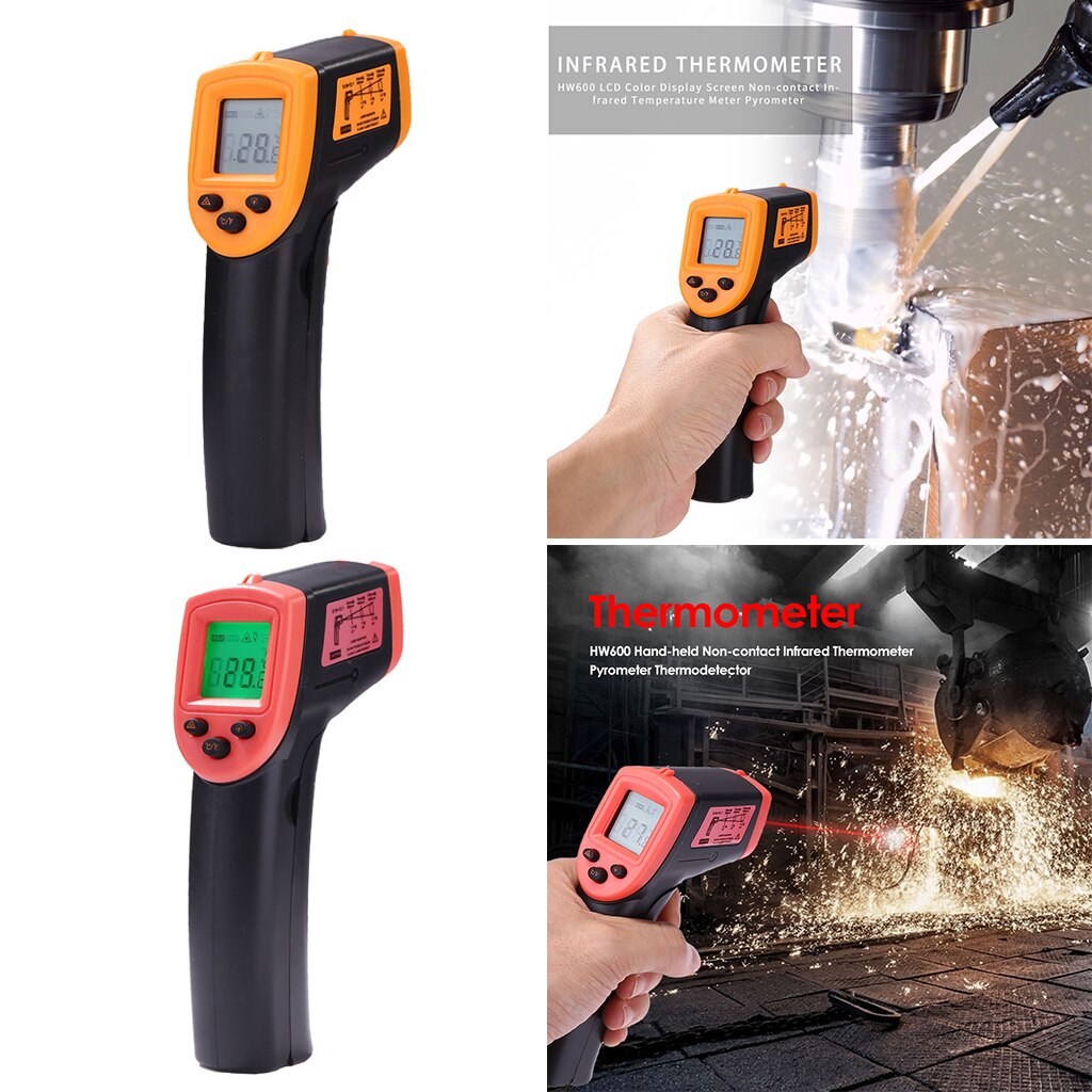 Digital Infrared Thermometer Contactless Temperature Pyrometer Meter Gun