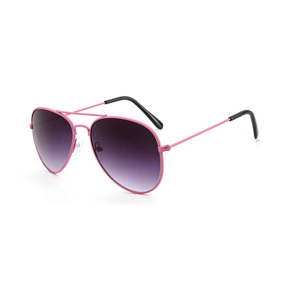 1 pieza de nuevas gafas de sol clásicas para niños, gafas de espejo coloridas para niños/niñas, montura metálica para niños, lindos anteojos para exteriores: 8