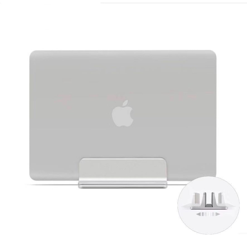 Bärbar datorhållare justerbar vertikalt stativ bokställ platsbesparande bordsfäste stativplatta för apple macbook lenovo dell