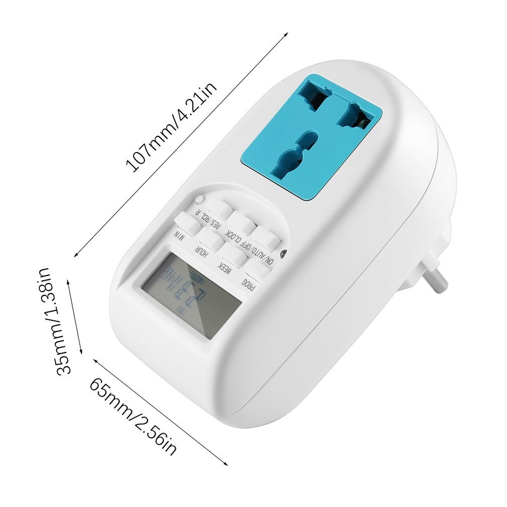 EU Plug Energy Saving Timer Programmable Electronic Timer Socket Digital Timer Household Appliances For Home Devices