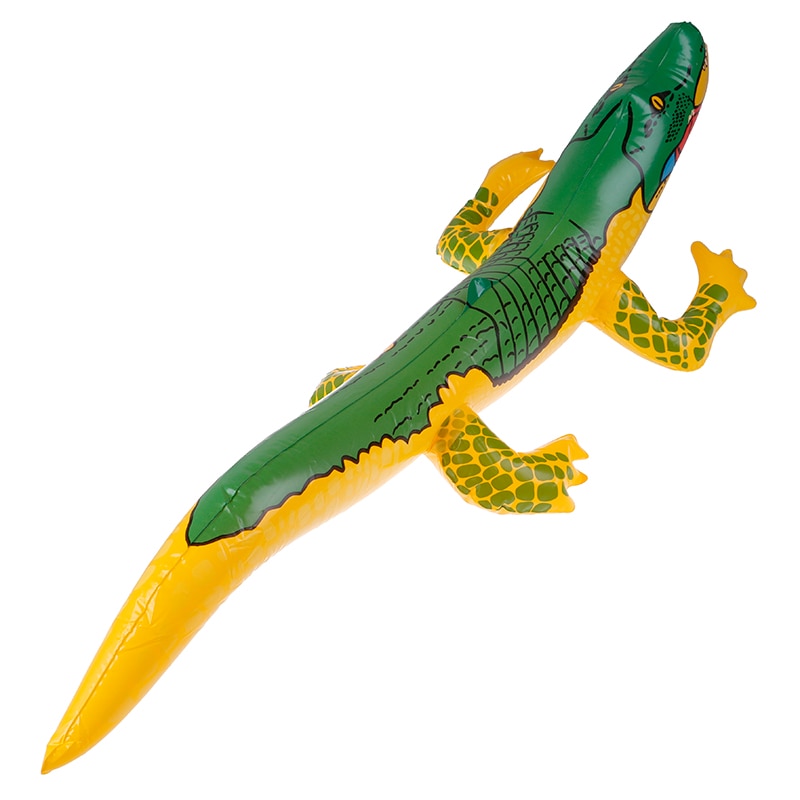 Juguete inflable de cocodrilo para el verano, juguete de agua divertido, globo de cocodrilo para nadar en la playa, juguetes inflables para piscina