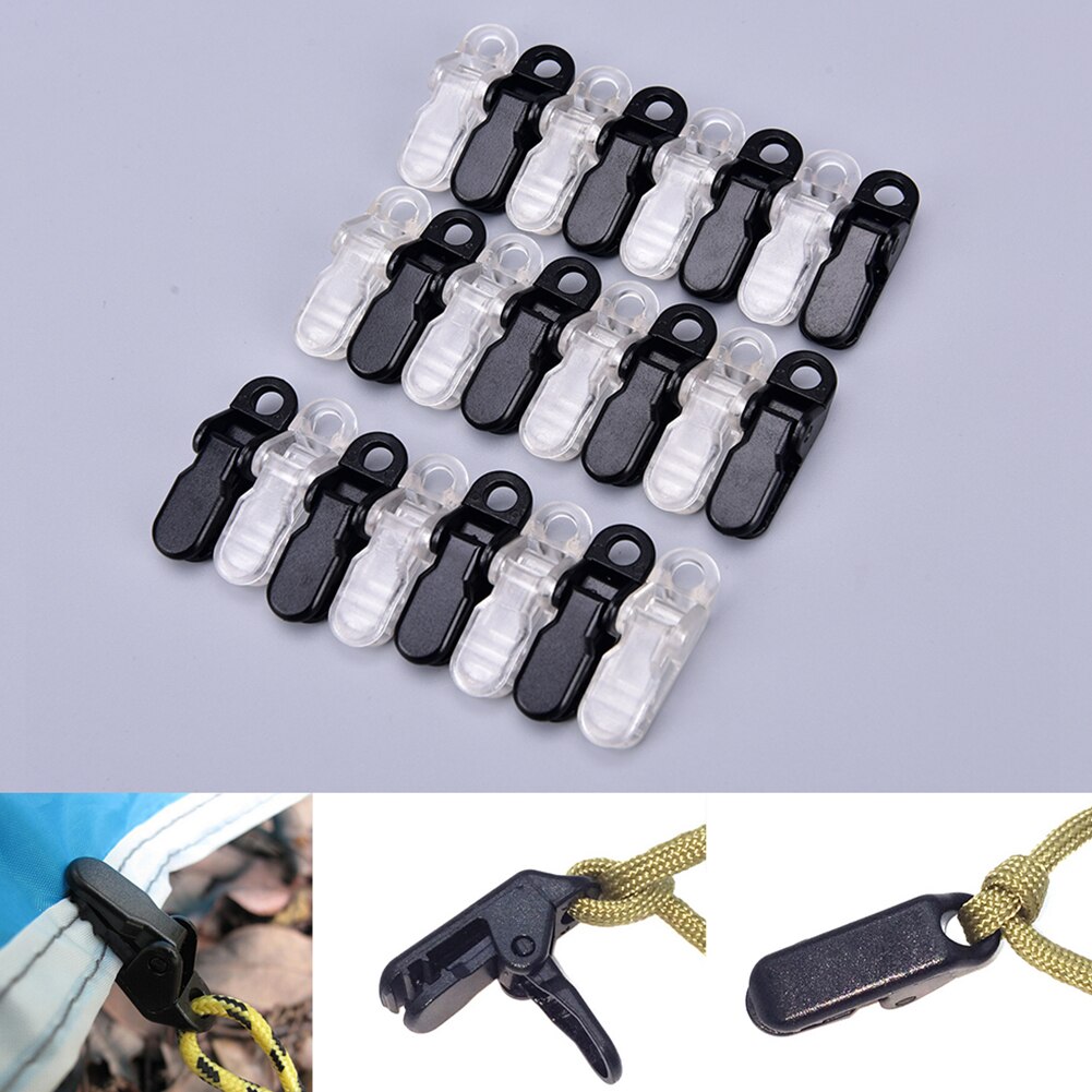 12Pcs Morsetti Telo Copertura - Clip Telo Tenda Riutilizzabili - Ganci a Molla - Accessori Tenda Campeggio