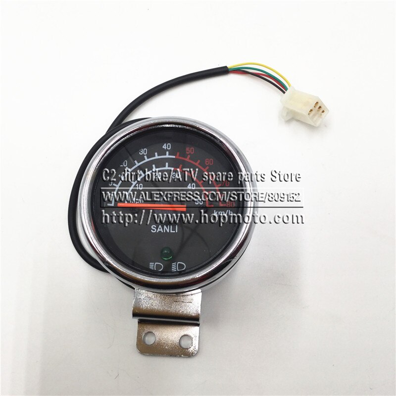 Speedometer instrument til 50 70 110 atv quad dirt pit bike off road motorcykel motocross speed forlygte