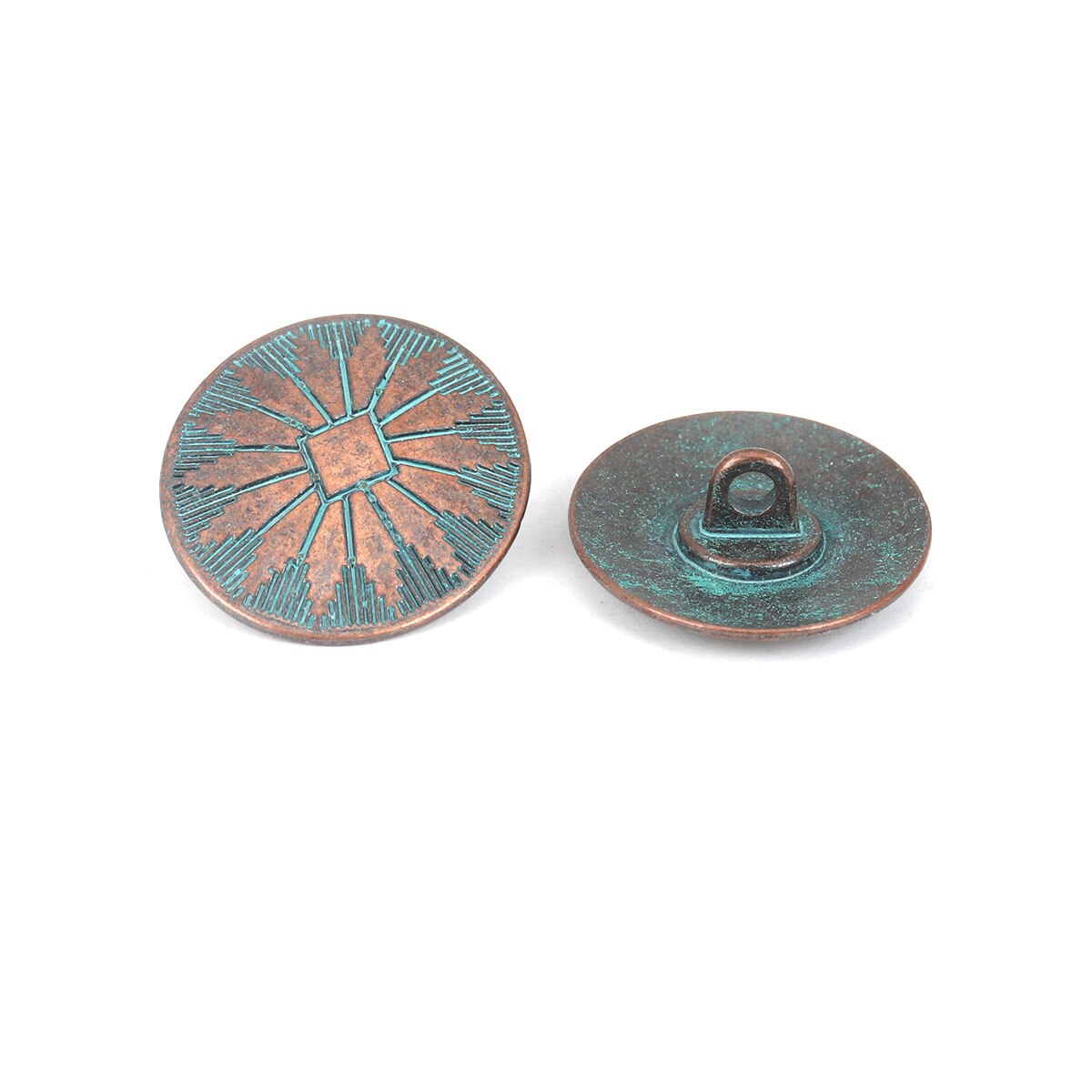 10 stk vintage oval rund metal patina syning skaft knapper nødlidende antik kobber farve knap til diy tøj dekoration