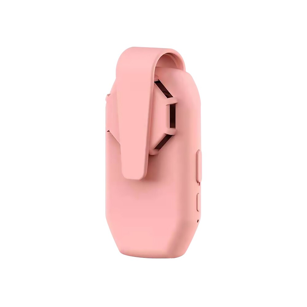 Neueste Gesicht Maske Clip-Auf Luftfilter wiederverwendbar Tragbare Fan USB Aufladbare Auspuff Mini Fans Persönliche Tragbare Luftreiniger: Rosa