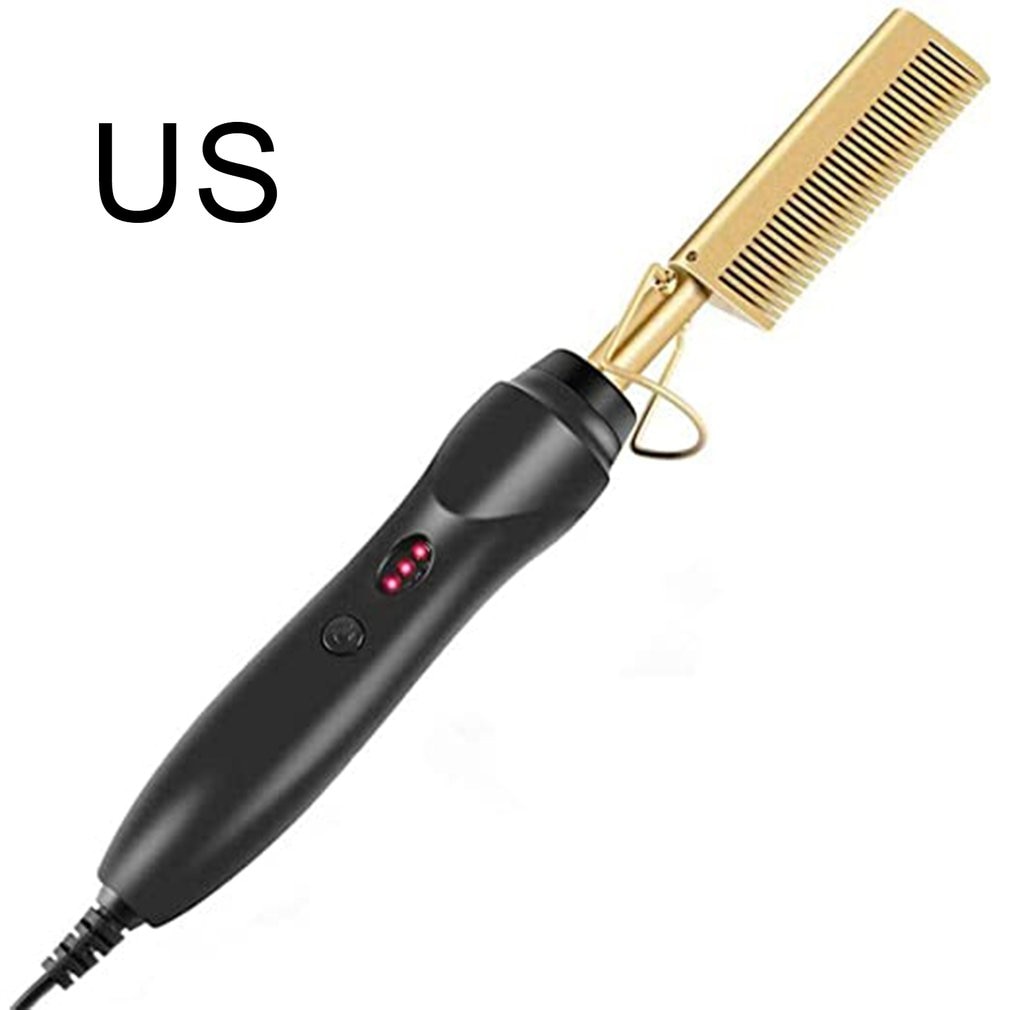 2 in 1 Electric Hair Curler Wet And Dry Hair Curler Household Volume Straight Multi-function Bangs Electric Coil Comb