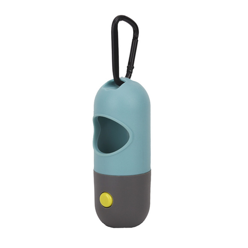Porte-sacs à merde pour chien, organisateur avec lampe de poche Led, sacs à merde pour chien, distributeur pour laisse d&#39;animal de compagnie, comprend 1 rouleau de sacs à déchets: Default Title