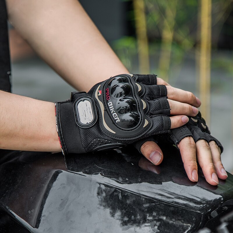 Rijdende tribe handschoenen, halfvingerige motor zomer motor beschermende kleding race scooter fiets unisex fiets handschoenen