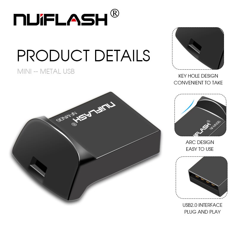 Metall Mini USB Flash Drive 256 GB 128GB 64GB 32GB 16GB 8GB Stick Cle USB flash Stick Pen Drive 8 16 32 64 128 256 GB