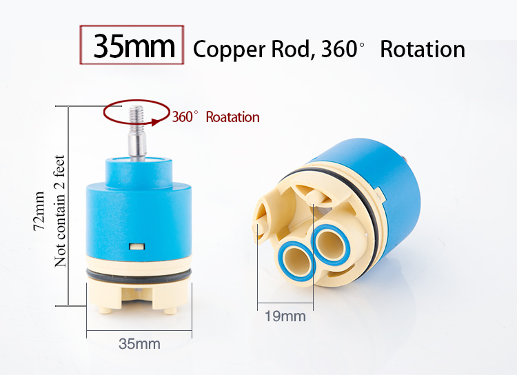 Tap Mixing High Spool Valve 25mm/35mm/40mm Faucet Accessories Ceramic Cartridge Faucet Cartridge Mixer Kitchen Bath Basin Shower