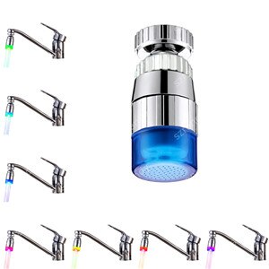7 Kleuren Langzaam Knipperen Led Keuken Wastafel Kraan Zonder Batterij: Default Title