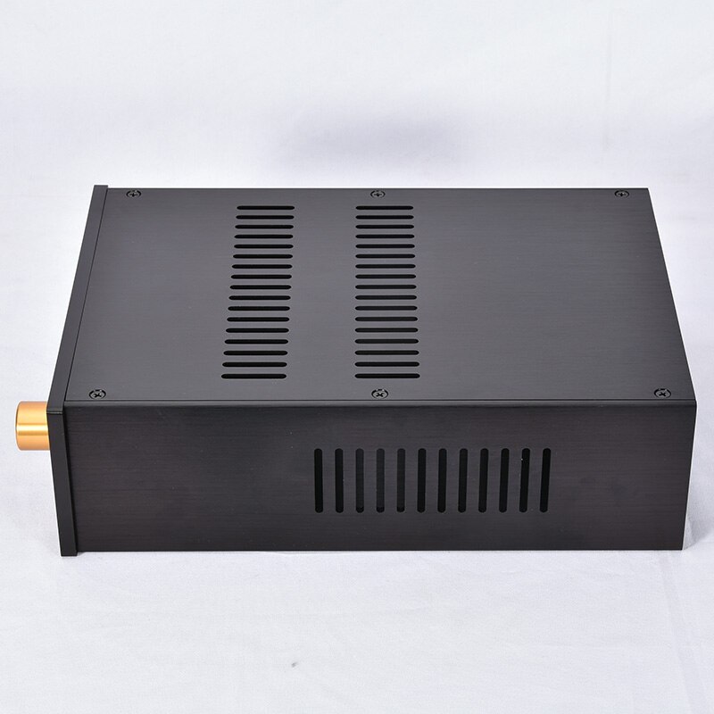 Full aluminum HIFI audio AMP chassis JC229 amplifier enclosure black desktop box DIY case 220 x90 x311MM